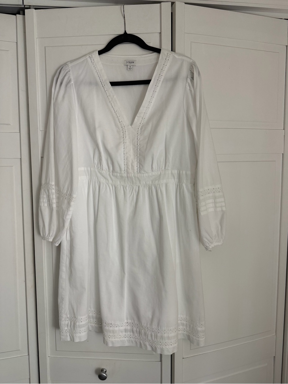 J. Crew White Cotton Top with Classic Label